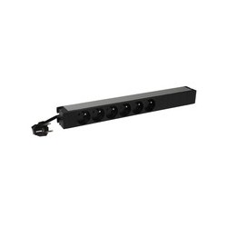 PDU met 3mtr snoer RA PA, stekker, 6x PA, type E output