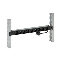 PDU met 3mtr snoer RA PA, stekker, 9x PA, type E output
