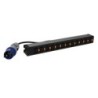 PDU met IEC 2PE 16A 12x C13 out met cord locking systeem
