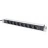 PDU aluminum outlet strip 8 safety outlets