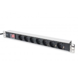 PDU aluminum outlet strip with switch 7 safety outlets