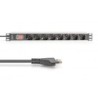 PDU socket strip switch 8 way Italian output