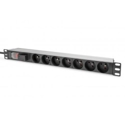 PDU socket strip with switch 7 way CEE 7 5 PDU sockets