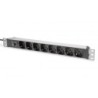 PDU socket strip with back-up fuse 8 way Italian output