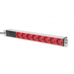 PDU aluminum outlet strip with pre-fuse 8 safety outlets
