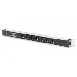PDU aluminium outlet strip 7 safety outlets