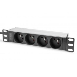 PDU socket strip with aluminum profile 4 way CEE 7 5 PDU sockets