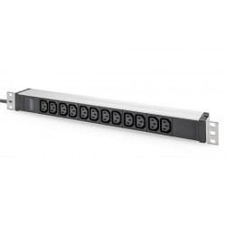 PDU socket strip with aluminum profile 12 way