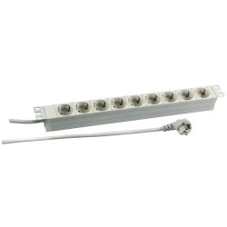 PDU 1U socket strip 9 x CEE7 3 without switch