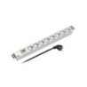 PDU 1U socket strip 8 x CEE7 3 with switch Grey