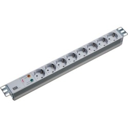 PDU 1U socket strip 7 x CEE7 3 Grey