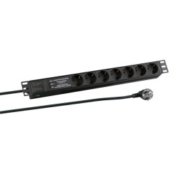 PDU 1U socket strip 7 x CEE 7 3 Germany