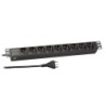 PDU 1U socket strip 9 x IT without switch