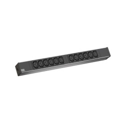 PDU socket strip 12 x C13 Black
