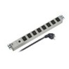 PDU 1U socket strip 8 x IEC C13 Grey