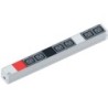 PDU 1U socket strip 6 x C19 3 phase Plug CEE 16A red