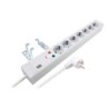 PDU 1.2U socket strip 7 x CEE7 3 Grey