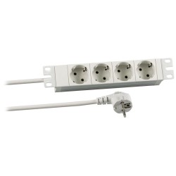 PDU 1U socket strip 4 x CEE7 7