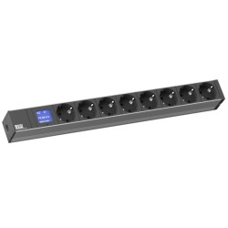 PDU 1U BN500 8 x CEE7 3 with Power Measuring Display