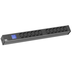PDU 1U BN500 12 x C13 with Power Measuring Display