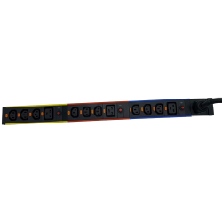 LCS3 verticale Zero U PDU 9 C13 en 3 C19 Voeding IEC 60309 32A