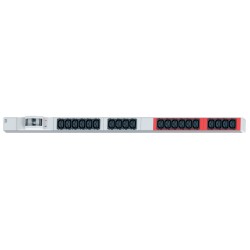 PDU socket strip vertical 20 x C13 Blue