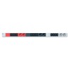PDU socket strip vertical 12 x C13 6 x CEE7 3 3 phase red