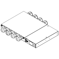 PDU 1PH, 100-240V AC, 32A, 4 lines input type 4x AC, Terminal